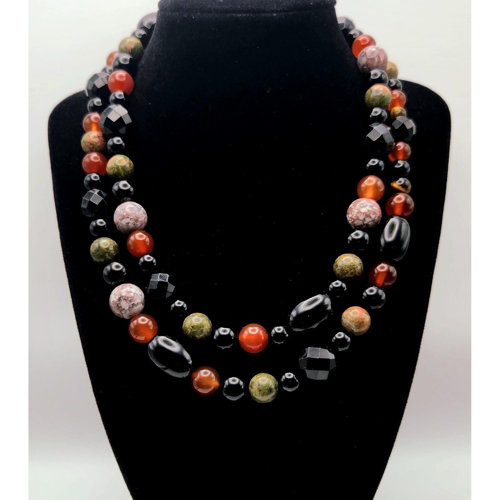 Jay King DTR 36" Multi Gemstone Beaded Necklace Mine Finds Southwestern Boho